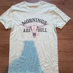 Mornings Are Bull Graphic T-Shirt